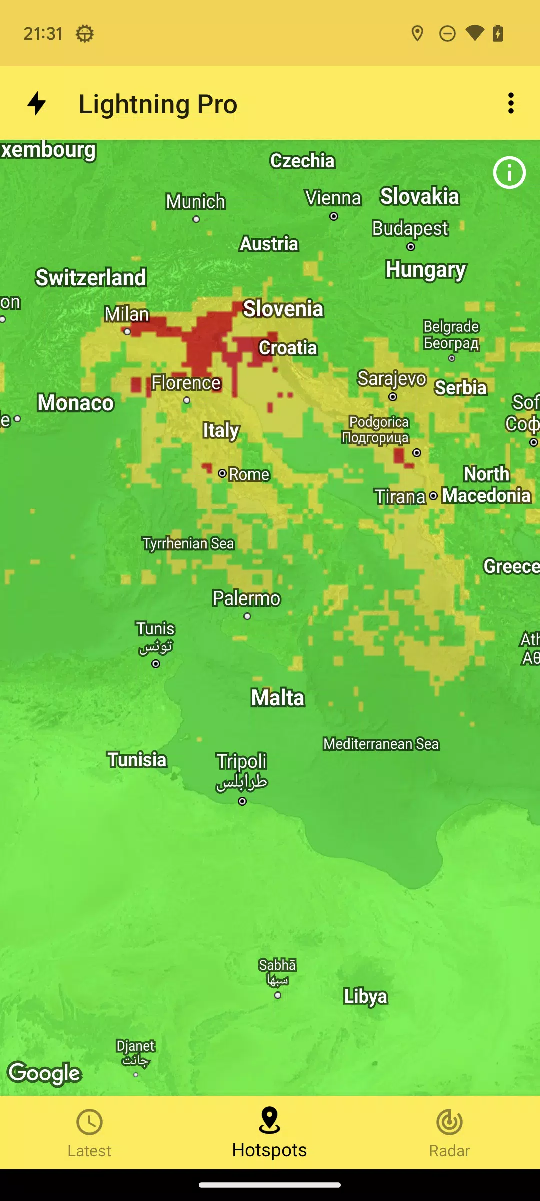 My Lightning Tracker Capture d'écran 3