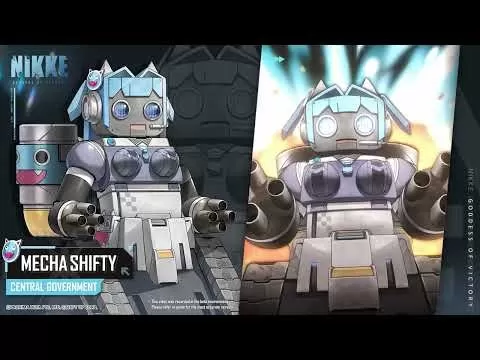 Heavily armoured Mecha Shifty