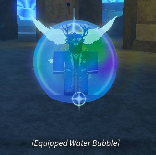 Een Fisch -speler gebruikt de waterbubbel
