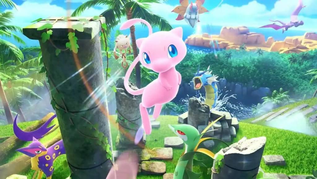 Pokemon Mythical Island Pokemon TCG Pocket como parte de um artigo sobre como abrir os pacotes do Genetix Apex.