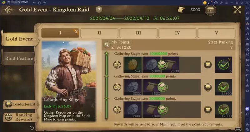 События в Guns of Glory: Зарабатывайте золото, ресурсы и могущество.