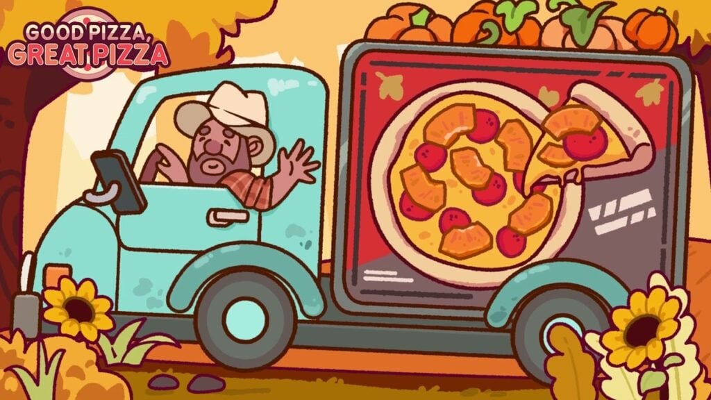 İyi pizza, oyun içi ve gerçek dünya kutlamaları ile 10. yıldönümü harika pizza işaretleri