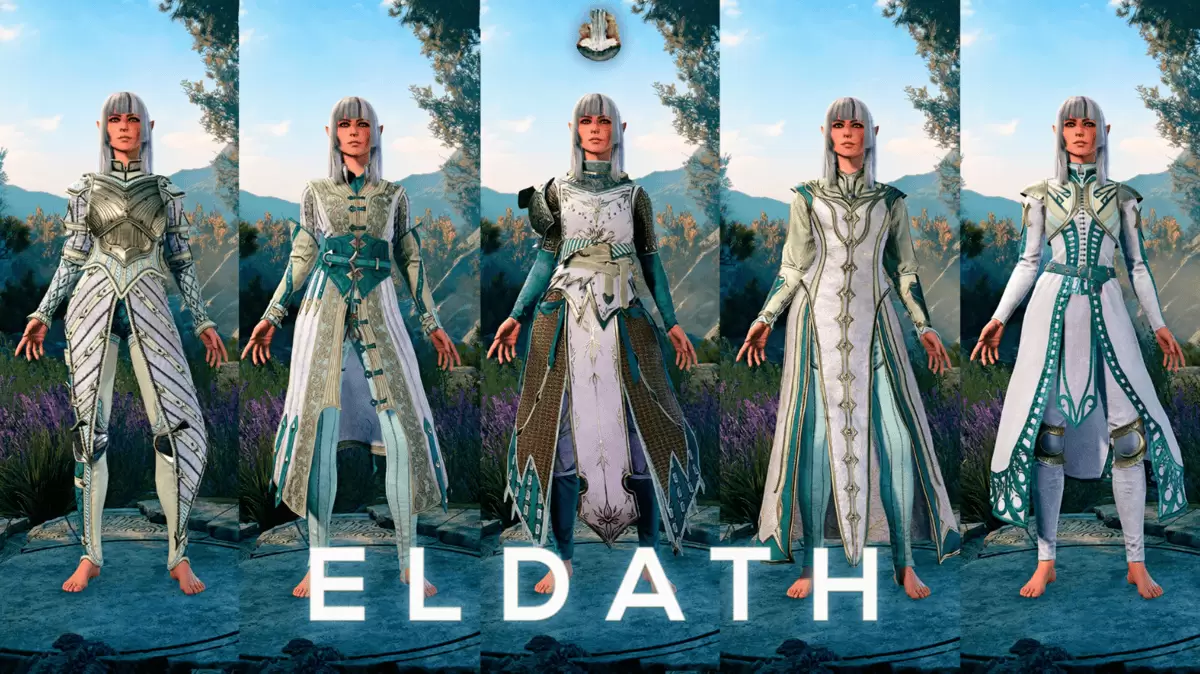 Divine-themed clothing dyes for BG3 armor and gear