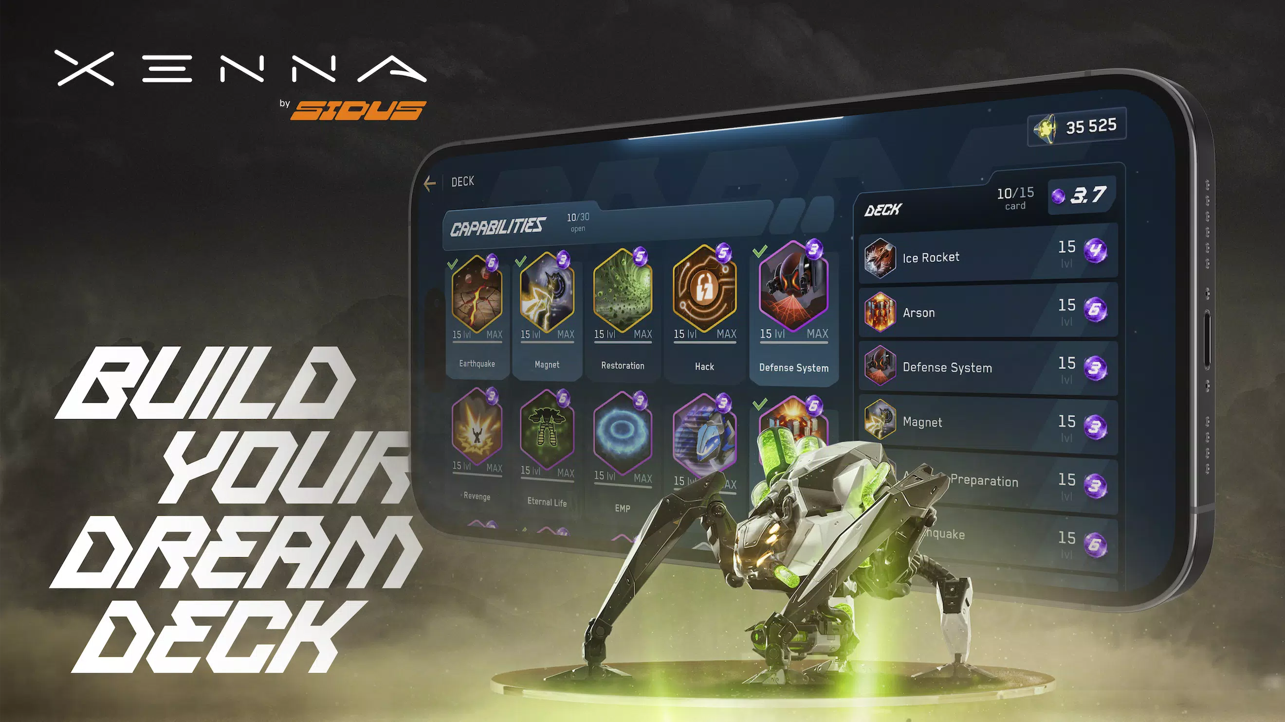 Xenna: Card Battle RTS 스크린샷 1