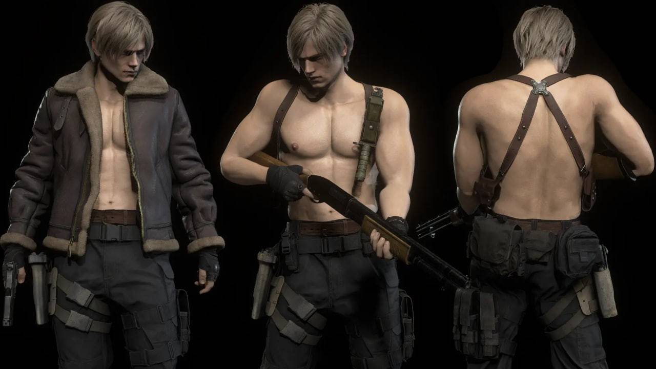 Walang shirt na si Leon