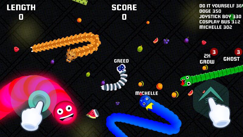 Worms io Gusanos Snake Game Скриншот 1