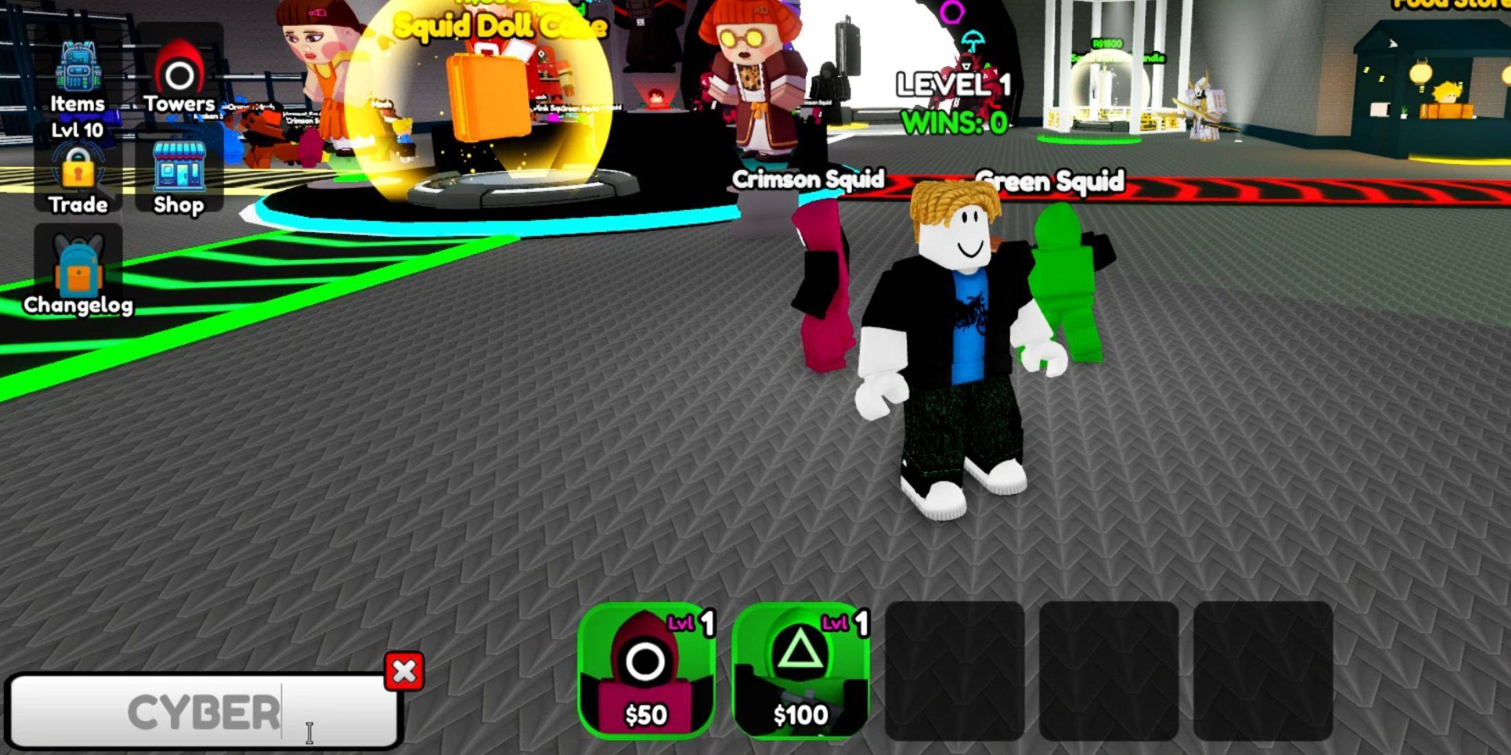 Squid Td Code Input Menu