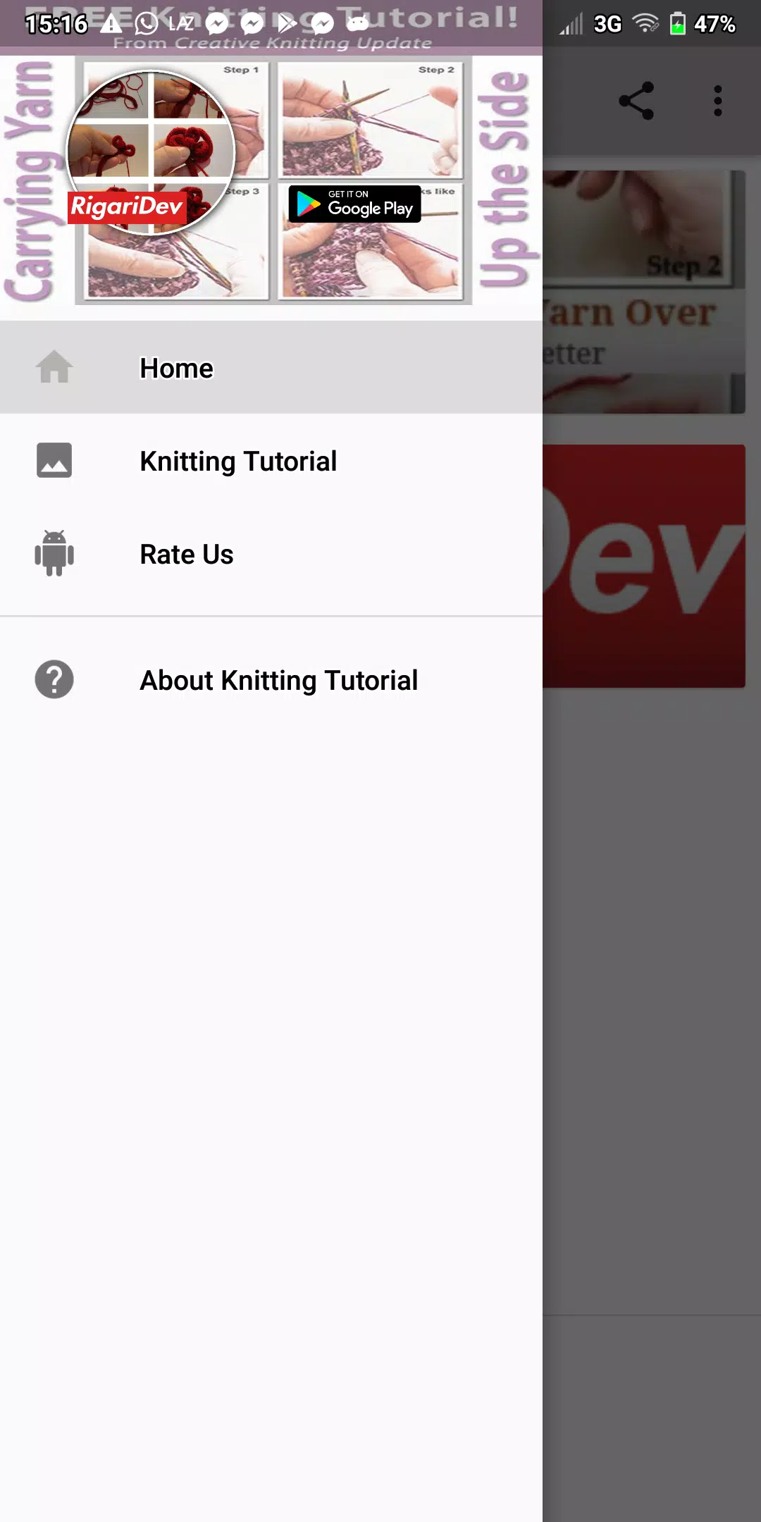Knitting Tutorial スクリーンショット 0