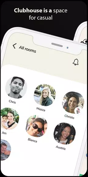 Clubhouse Drop-in audio chat android Guide スクリーンショット 1