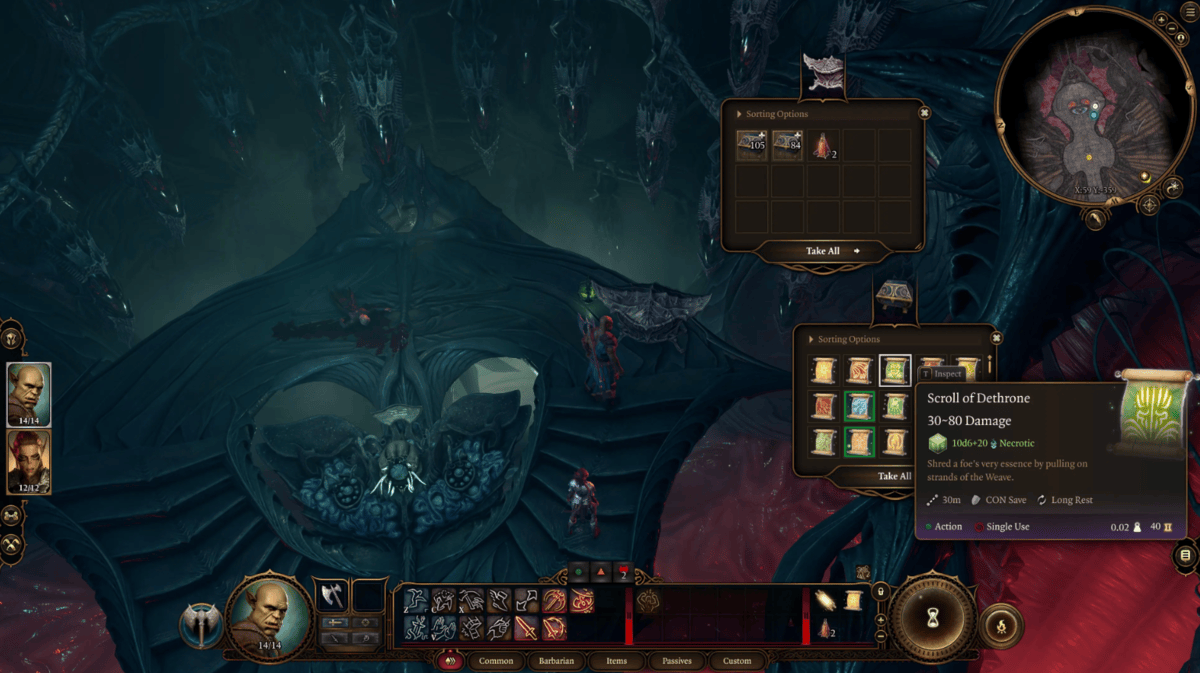 New spell scrolls mod for BG3 on PlayStation 5