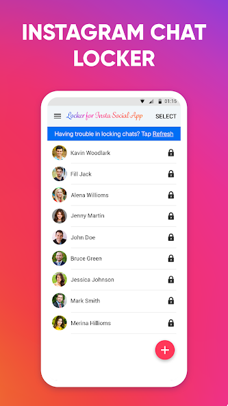 Locker for Insta Social App Mod ဖန်သားပြင်ဓာတ်ပုံ 0