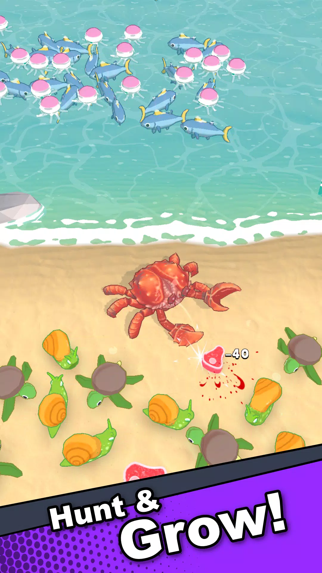 Crab Life - Idle Rpg ภาพหน้าจอ 2