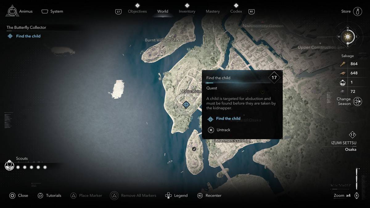 Как и где найти всех членов коллекционера бабочек в Assassin's Creed Shadows Muaco
