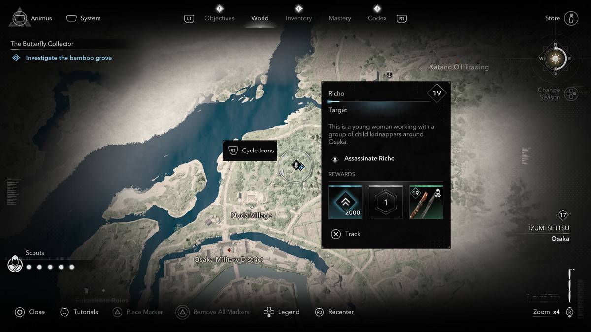 Как и где найти всех членов коллекционера бабочек в Assassin's Creed Shadows Richo