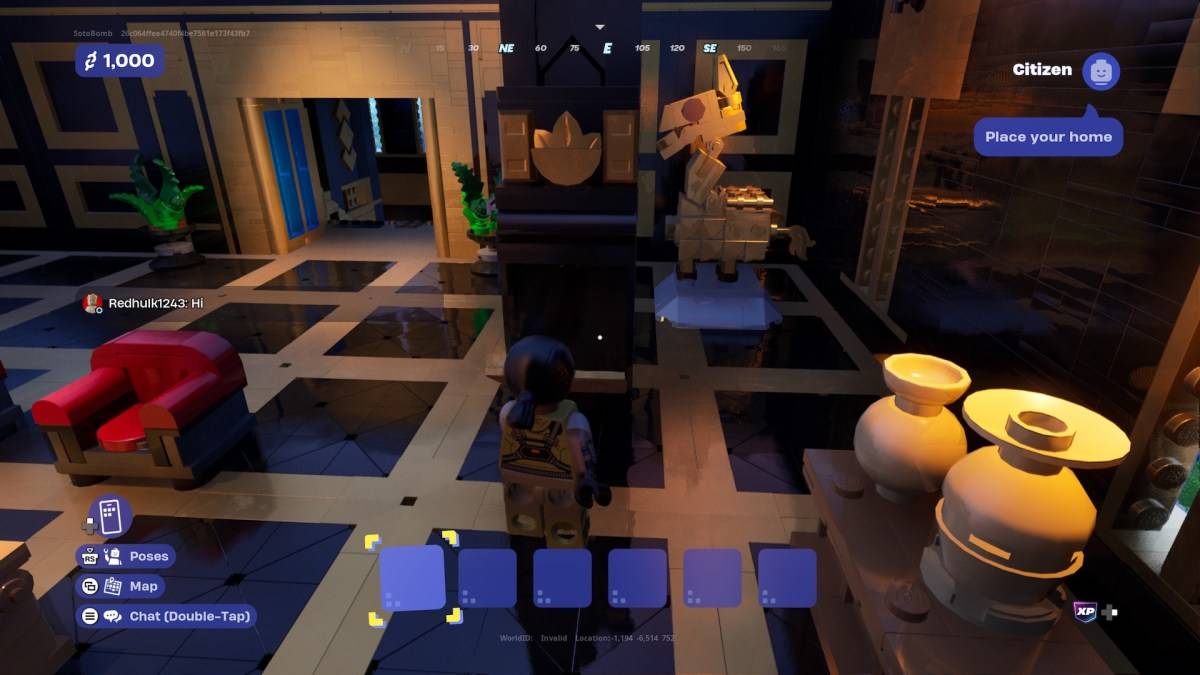 Bank vault entrance in LEGO Fortnite Brick Life