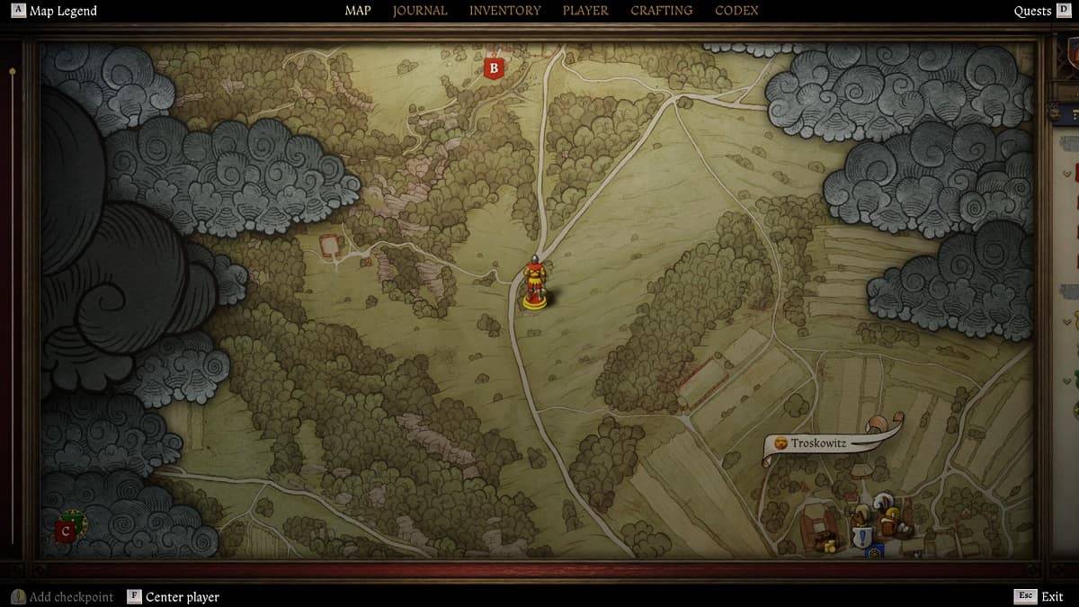 Bow Dogwood Village บนแผนที่ในราชอาณาจักรมาช่วยชีวิต 2