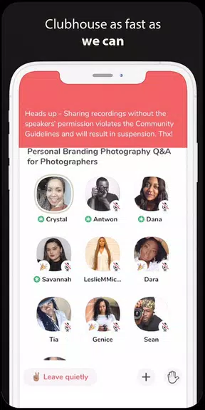 Clubhouse Drop-in audio chat android Guide スクリーンショット 3