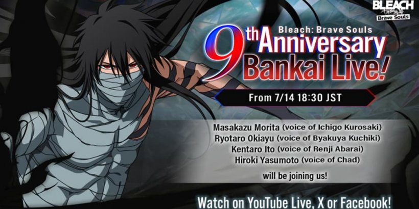 „Bleach: Brave Souls 9th Anniversary na żywo z oryginalnym VAS”