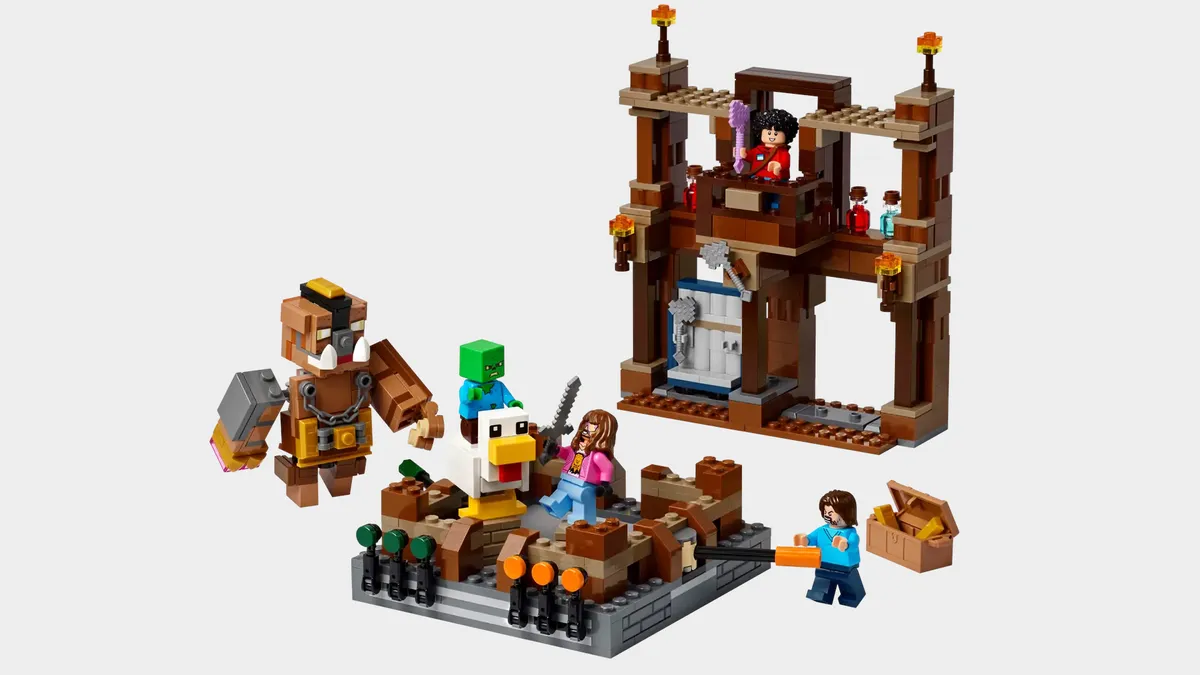 Movie Minecraft Lego Woodland Mansion Fighting Ring Set