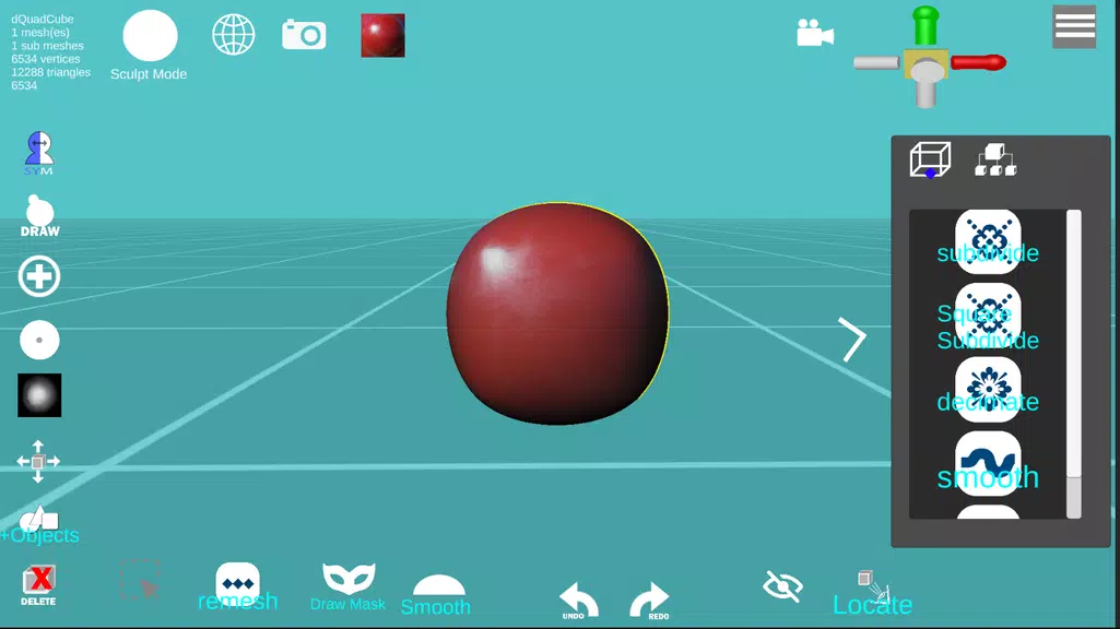 d3D Sculptor - 3D modeling ဖန်သားပြင်ဓာတ်ပုံ 0