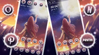Anime Alone Girl Theme Schermafbeelding 2