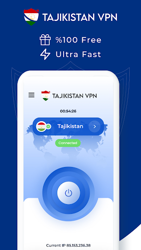 VPN Tajikistan - Get TJ IP Captura de pantalla 0