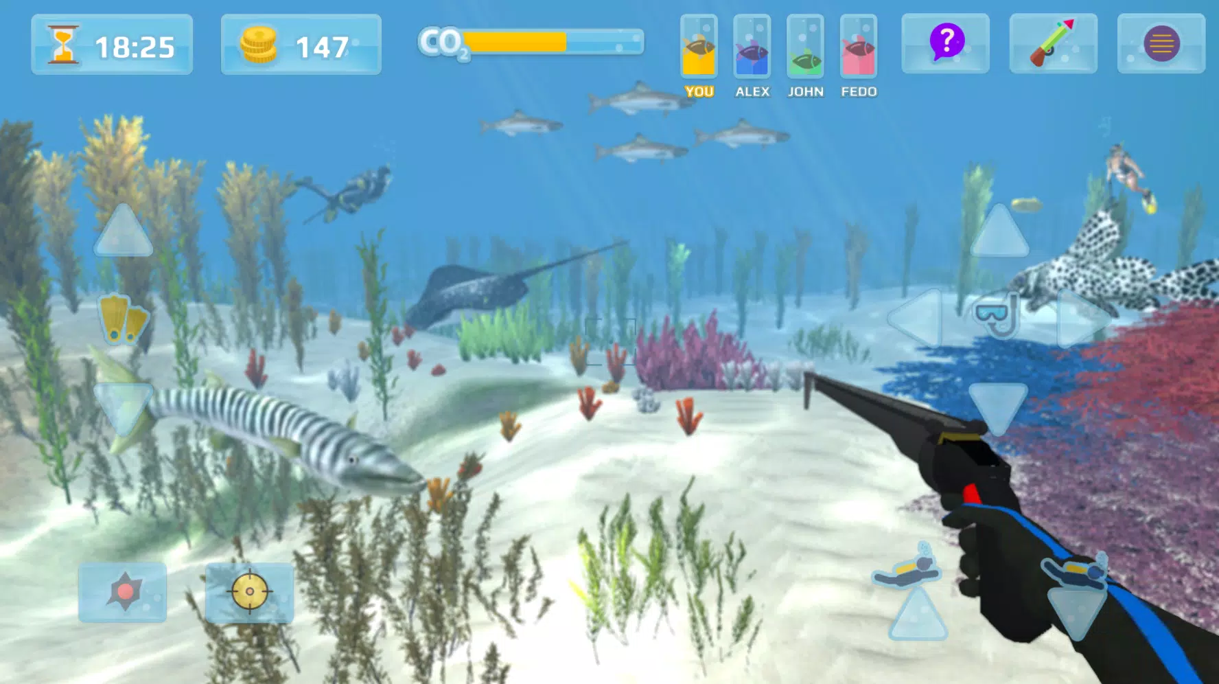 Hunter underwater spearfishing Capture d'écran 1